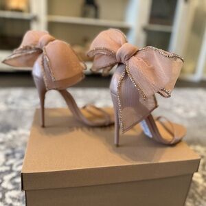 Steve Madden Blush Heels with Bow Detail